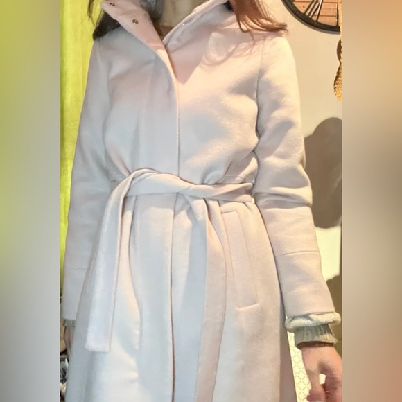 Long pink wool coat - Picture 6 of 10